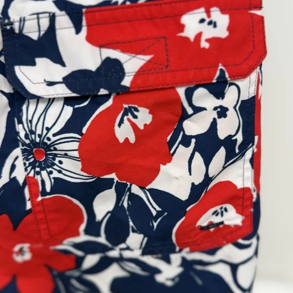 NWT Brooks Brothers Mens XL Hibiscus Floral Swim Trunks Swimsuit Shorts Pool
